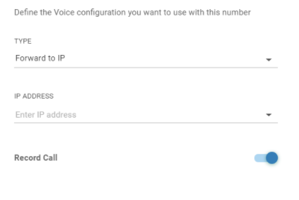 Voice - Forward to IP