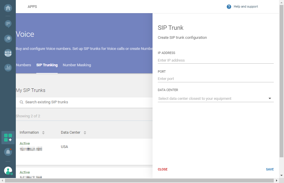 Voice Sip Trunking